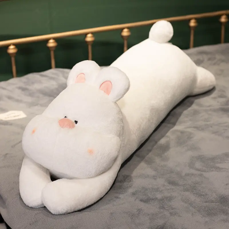 Lovely Dog Side Sleeping Body Pillow Soft Fluffy Sleep Clamping Leg Pillow Cute Rabbit Home Decor Throw Pillows Birthday Gifts