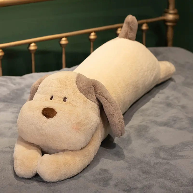 Lovely Dog Side Sleeping Body Pillow Soft Fluffy Sleep Clamping Leg Pillow Cute Rabbit Home Decor Throw Pillows Birthday Gifts