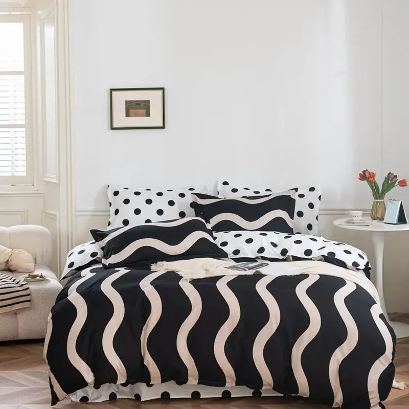 2025 New 3D Digital Printed Duvet Cover Set Romantic Starry Skincare Bedding Sets for Home Single Double Bed Comforter Cover Kit
