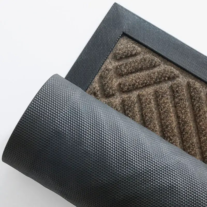 Rubber Outdoor Mat Easy To Clean Dirt Resistant Doormat Shoe Scraper for Inside Outdoor Doormat Household Commercial Floor Mats