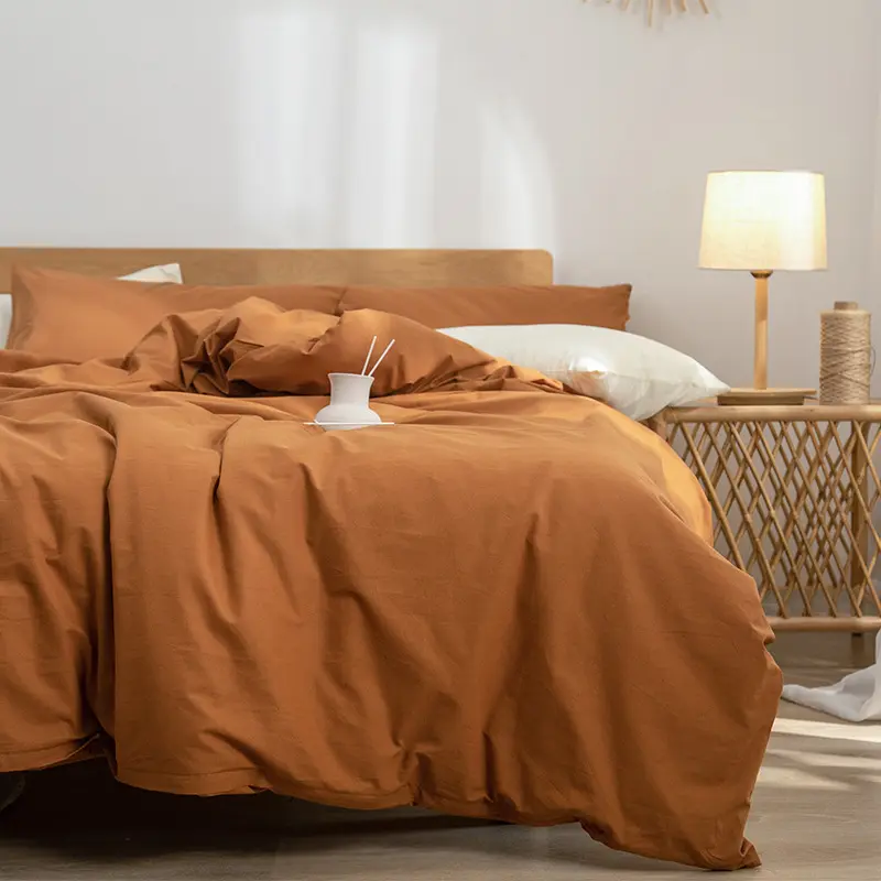 High Quality 100% Cotton Soft Bedding Sets Skin Friendly Cozy Single Double Bed Liners Comforter Set for Adults and Children