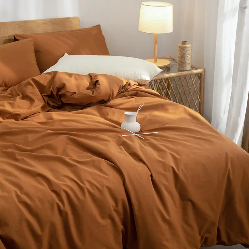 High Quality 100% Cotton Soft Bedding Sets Skin Friendly Cozy Single Double Bed Liners Comforter Set for Adults and Children