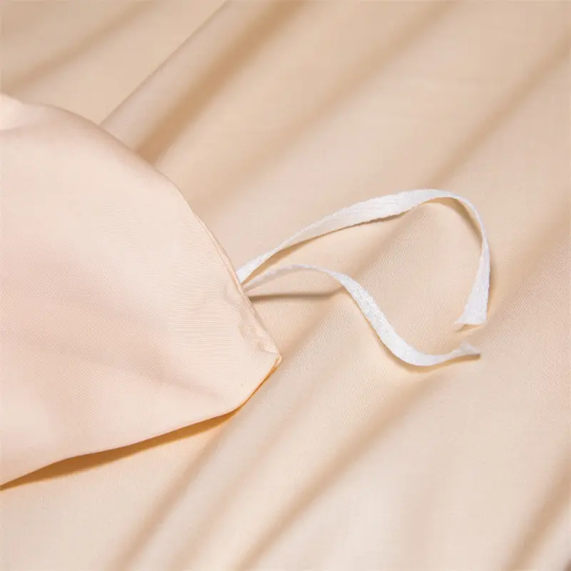 Luxury 100% Tencel Solid Color Bedding Sets Silky Cooling Ultra Soft Quilt Cover Set for Summer Full Single Double Bedclothes