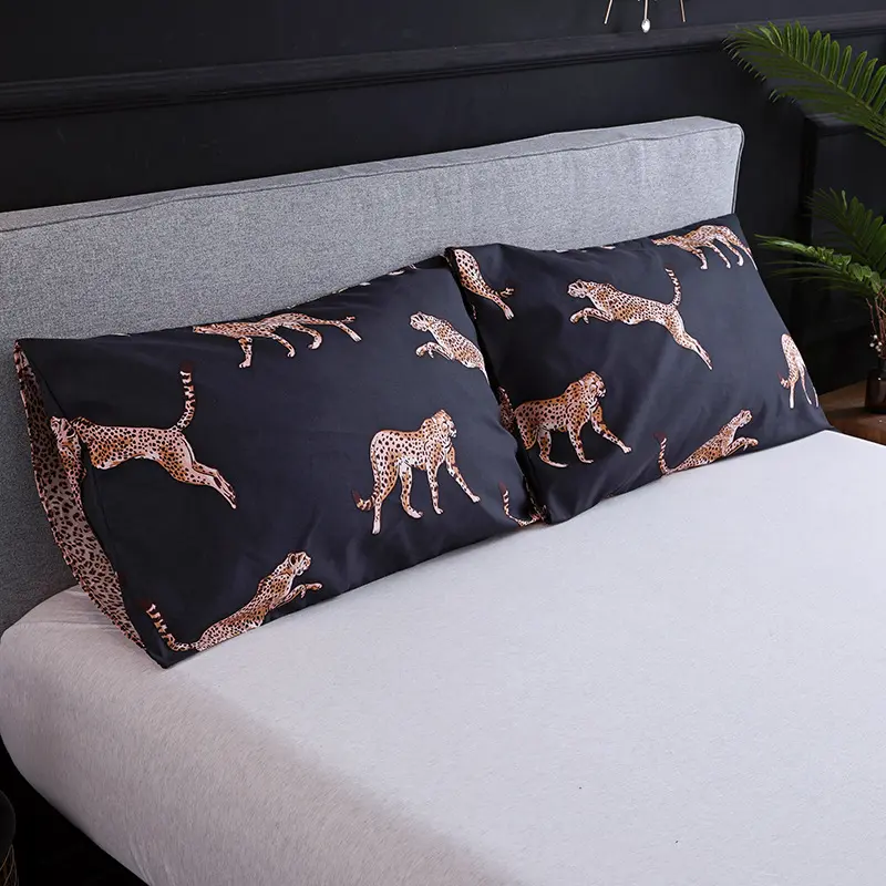Europe and America Dark Flower Print Duvet Cover Set Queen King Size Bedding Set Twin Single Double Bed Sets Home Quilt Covers