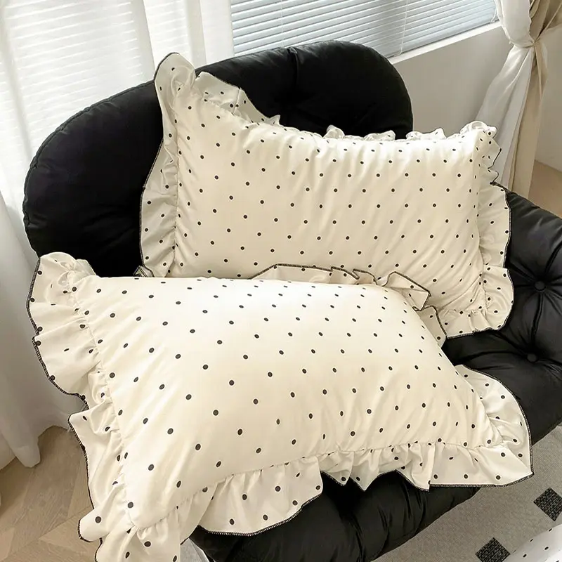 Sweet Rayon Silk Bow Printed Bedding Set Fashion Cool Skin-Friendly Comforter Sets for Summer Single Double Bed Quilt Cover Kit
