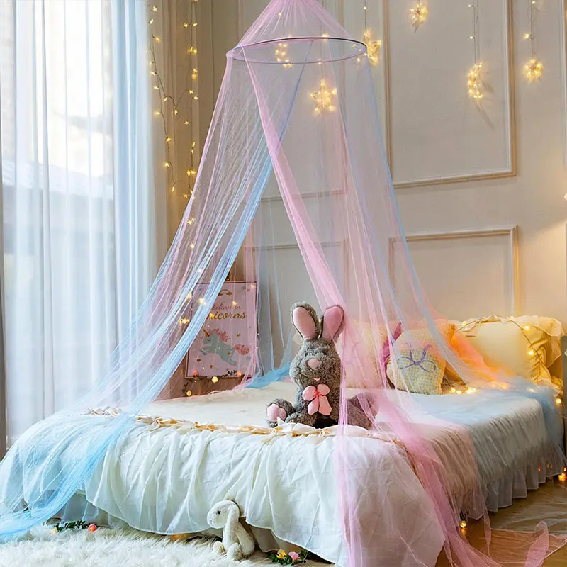 Simple Hanging Mosquito Nets with Hooks Universal Size Bed Curtain Without Installation Indoor Outdoor Mosquito Proof Tent Net