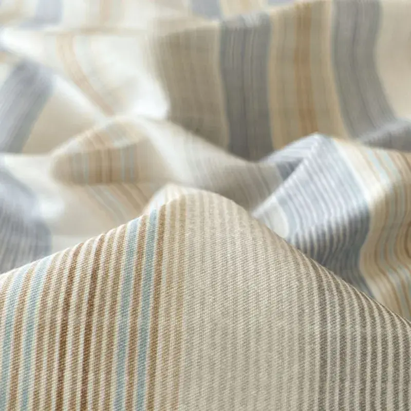 Nordic Style Striped Printed Bedding 4 Piece Sets 100% Cotton Simple Bed Sheet Duvet Cover Home Dormitory Comfort Set for Adults