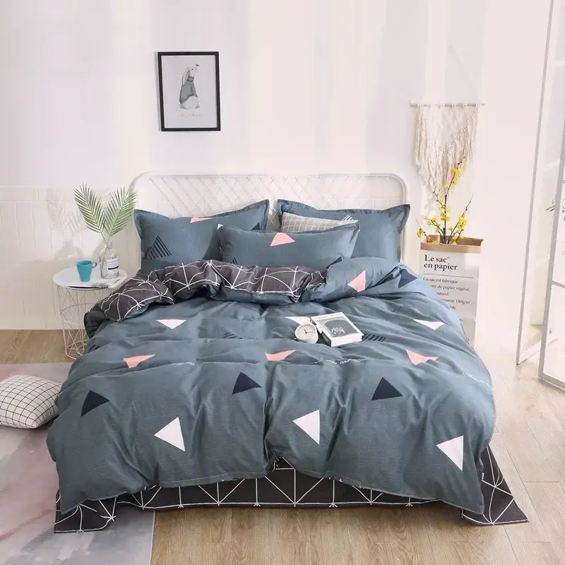 Simple Printed Queen Duvet Cover Set King Size Lovely Single Double Blanket Comforter Covers King Quilt Cover and Pillowcase