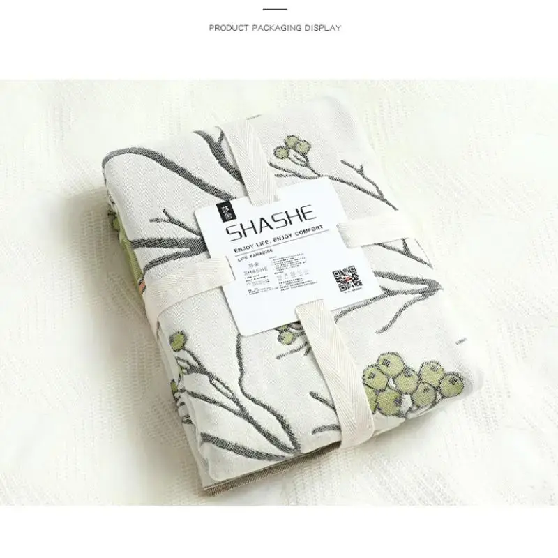 2Pcs Summer Pure Cotton Six Layer Gauze Pillow Towel, Simple Japanese Fresh Pillow Cover, European Couple Pillowcase