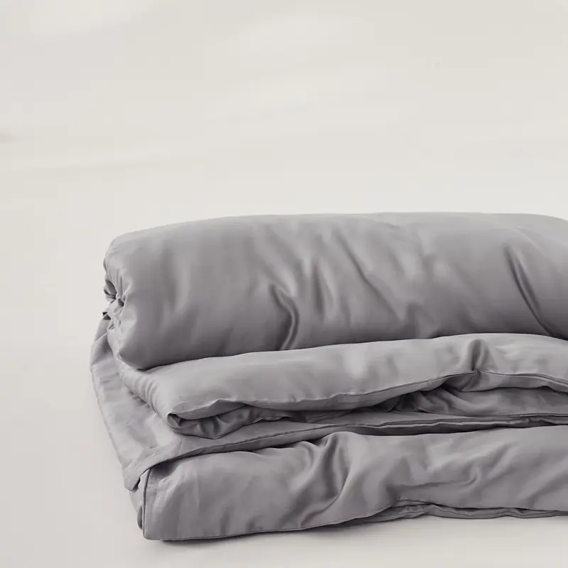 Luxury Lyocell Fiber Duvet Cover Solid Color Comforter/Quilt Cover Silky Queen Single Size Summer Home Bedding Cover 220*240cm