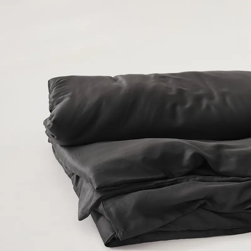 Luxury Lyocell Fiber Duvet Cover Solid Color Comforter/Quilt Cover Silky Queen Single Size Summer Home Bedding Cover 220*240cm