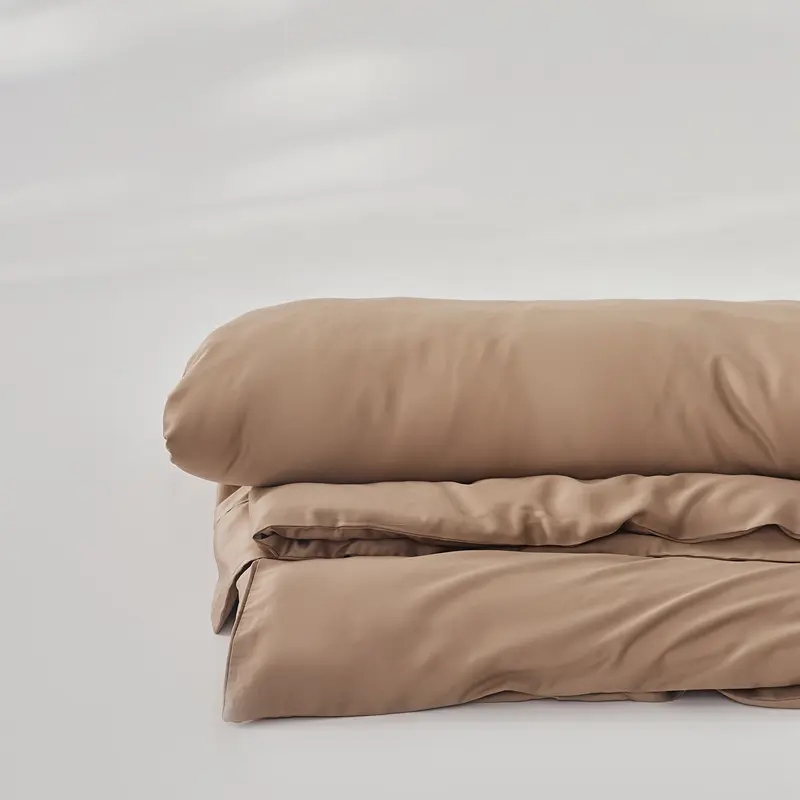 Luxury Lyocell Fiber Duvet Cover Solid Color Comforter/Quilt Cover Silky Queen Single Size Summer Home Bedding Cover 220*240cm