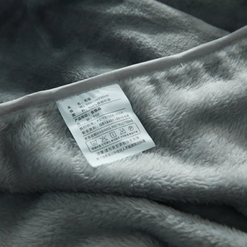 Flannel Blanket Soft Grey Coral Fleece Thick Quilt Bedding Nap Blankets Warm Cozy Solid Stripe Sofa Sleep Cover Bedspread Single