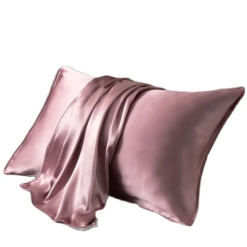 100% Silk Pillowslip 19Momme Mulberry Natural Silk Pillowcase B Side Bamboo Fiber Summer Home Bed AB Side Silk Pillowcase