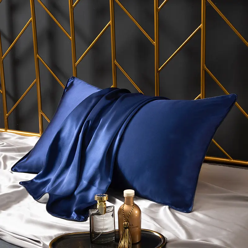 100% Silk Pillowslip 19Momme Mulberry Natural Silk Pillowcase B Side Bamboo Fiber Summer Home Bed AB Side Silk Pillowcase