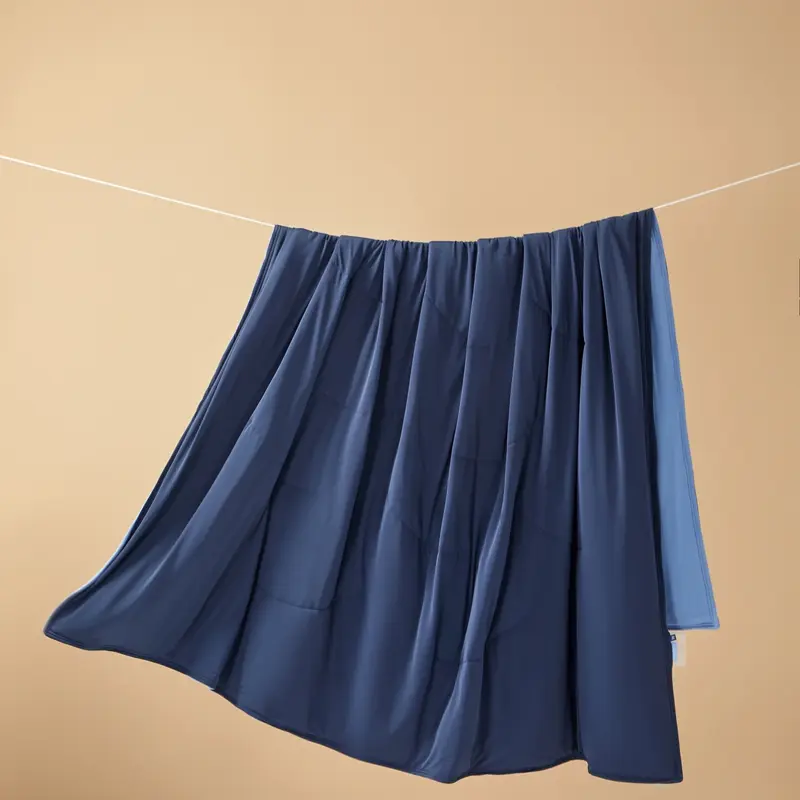 Blue Cooling Summer Quilt,Lightweight Air Condition Comforter,Double Side Cold Blanket For Home 150*200cm Thin Quilt