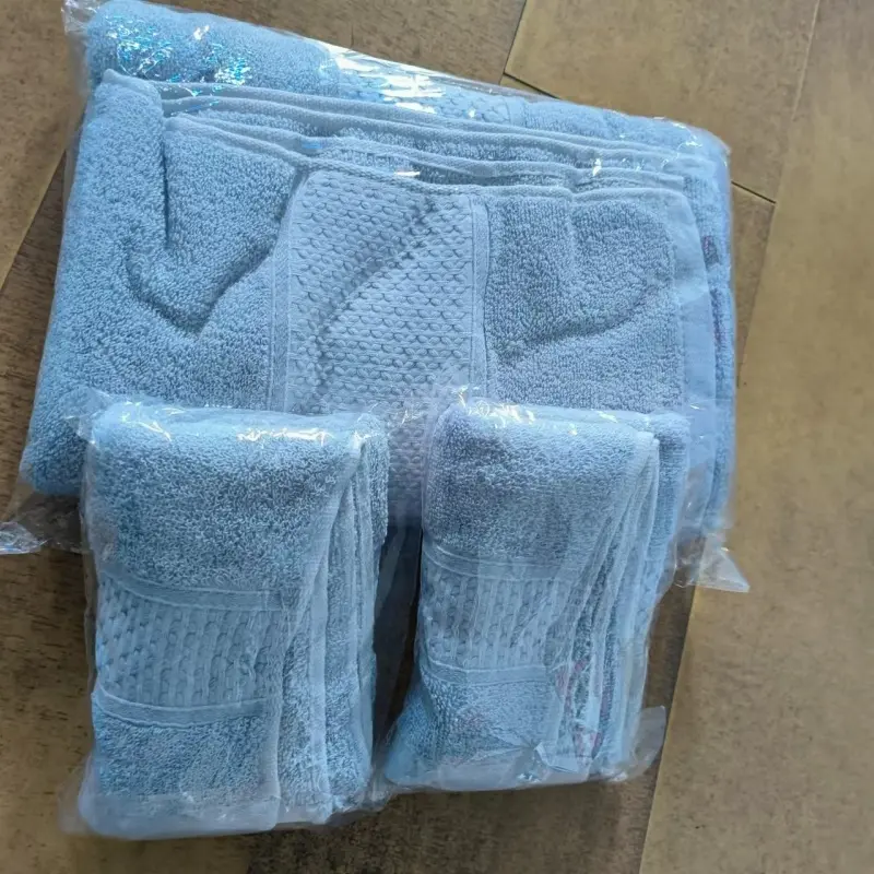 3pcs Towel Set 100%Cotton Face+Bath Washcloth for Adults Kids,Beach Towels,Soft,Absorption,Simple Style Hotel Bathroom Textile