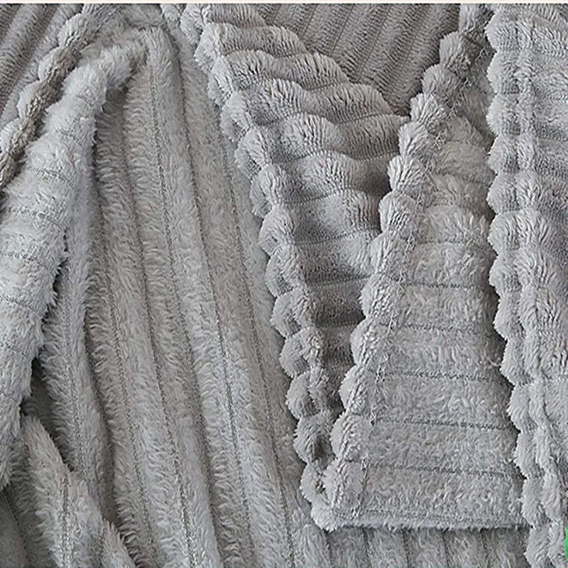 70x100cm Single Person Small Blanket Solid Color Coral Velvet Air-Conditioned Plush Comfortable and Warm Solid Color Blanket