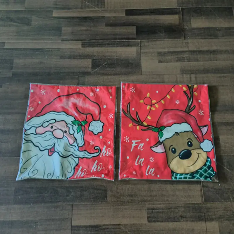 45*45cm Christmas Decor Cushion Cover Pillowcase Sofa Cushion Pillow Cases Imitation linen Pillow Covers Home Xmas Decoration