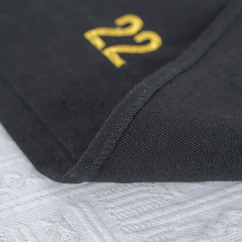 Black Hanging Storage Bag With Golden Embroidered Arabic Numerals,Christmas Countdown Calendar With Storage Pockets Home Wall