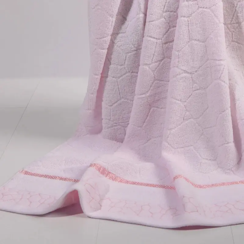 1pc 70*140c Bath Beach Towel Pure Cotton Solid Color Washcloth Blue Swim Toalla Pink Adults Kids Home Outdoor Bathroom Textile