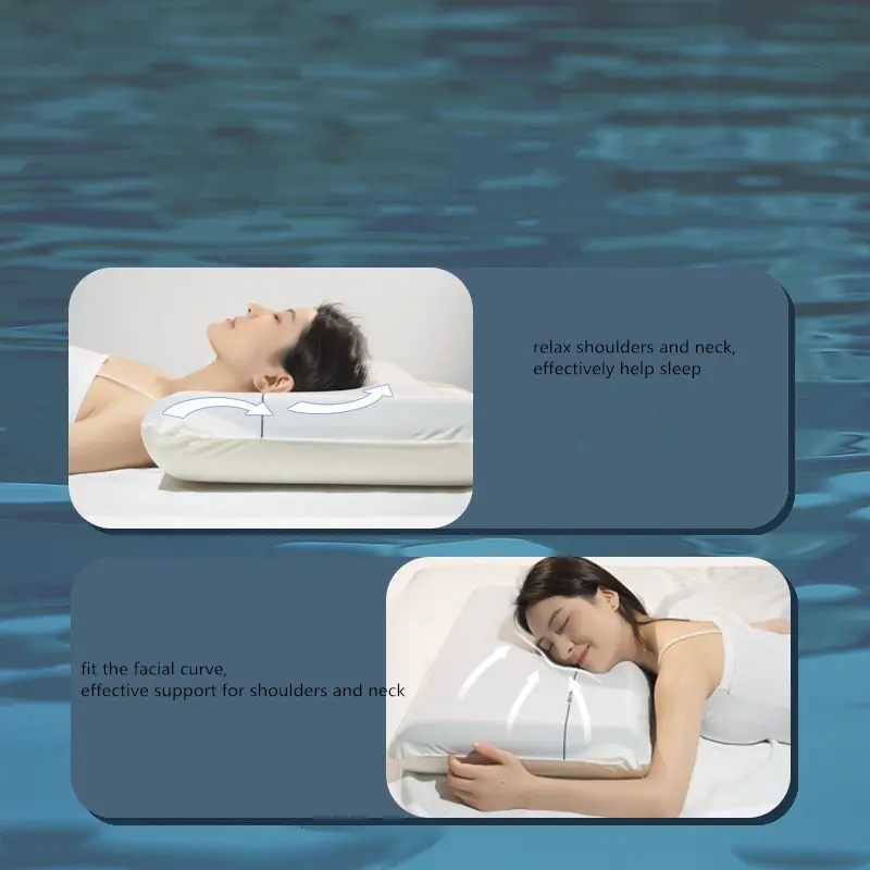 Zero Pressure Cervical Memory Foam Sleeping Pillow Ergonomic Contour Orthopedic Contoured Neck Support Pillows For Home Hotel