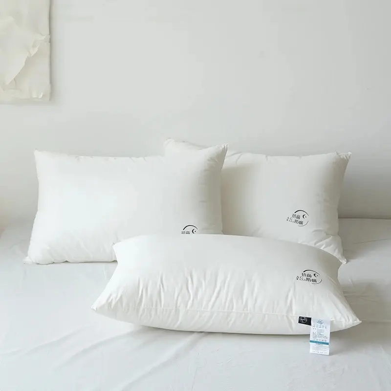 Home Cotton Sleeping Pillow 40*60cm Filling By Polyester Fiber Japan&Korean White Neck Health Bed Pillows 40x60cm For Single