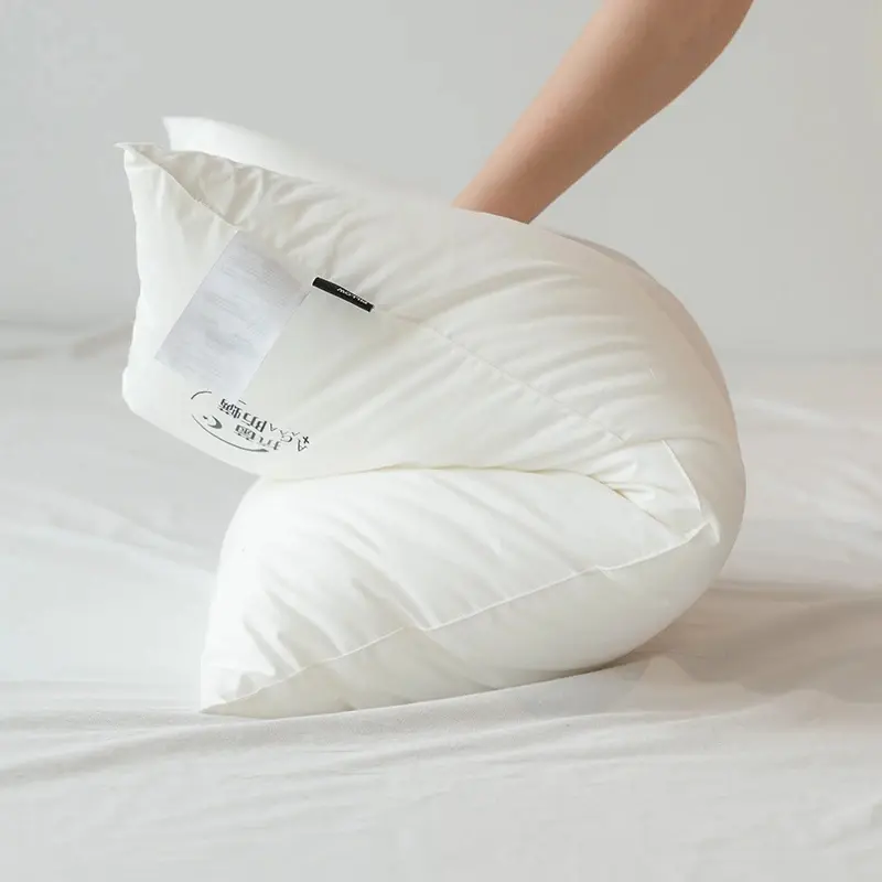 Home Cotton Sleeping Pillow 40*60cm Filling By Polyester Fiber Japan&Korean White Neck Health Bed Pillows 40x60cm For Single