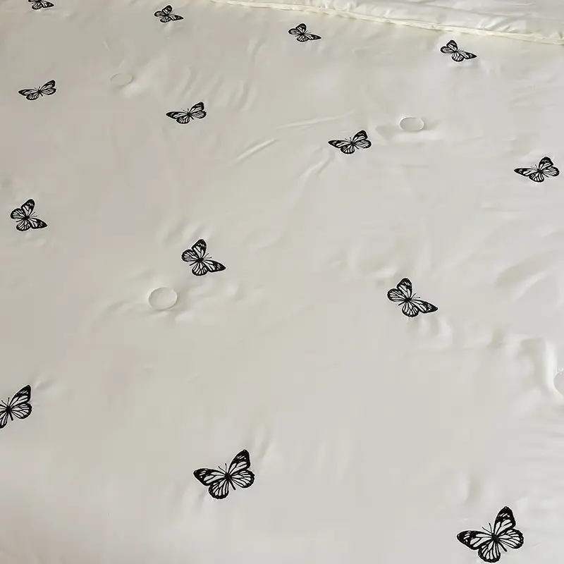 White Butterfly Quilts Summer Patchwork Quilts Silky High Quality Bedding with Embroidery 200*230cm INS Fashion Drop Shipping