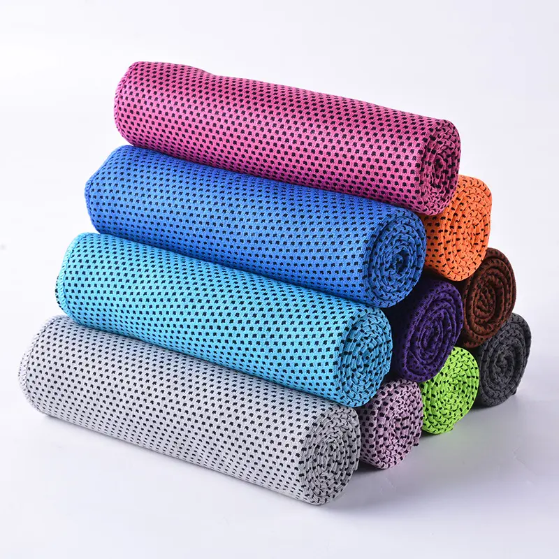 1pc 30*90cm Cool Sports Towels Polyester Fiber Ice Cooling outdoor Towel Fitness Gym Running Quickly Dry Cold Towel Random Color
