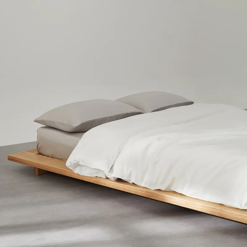 Off White Lyocell Bamboo Duvet Cover ,Ten cel Silky Quilt Cover,Summer Cool Comforter Bag For single Double bed King 220*240*1pc