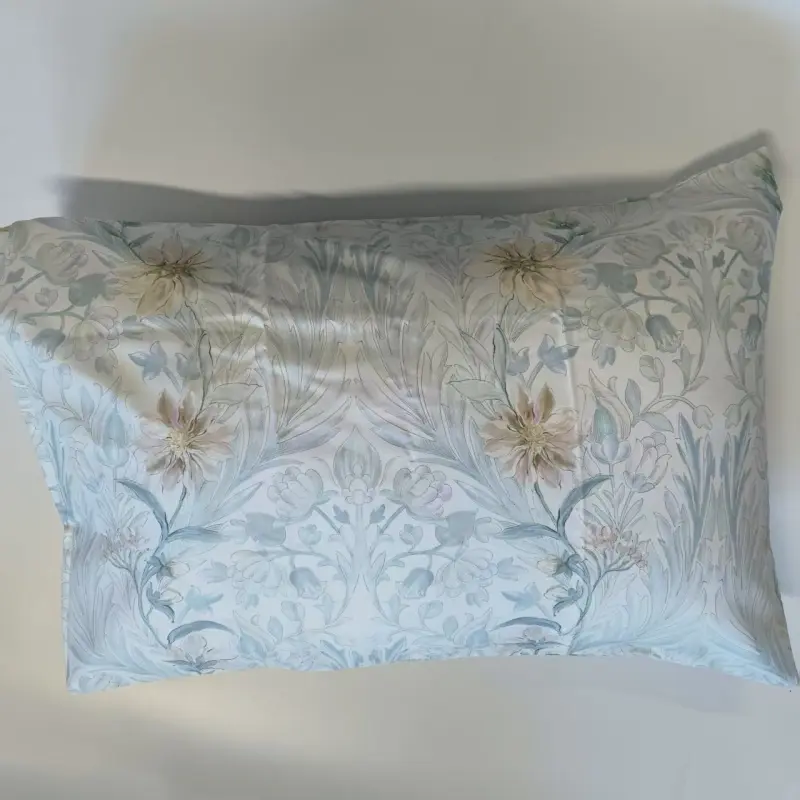 1pc Ramdom Pattern Pillowcase,40s Lyocell Fiber,Fresh Flower Printing Pillow Cover For Kids Adult,Soft Breathable 55*75cm
