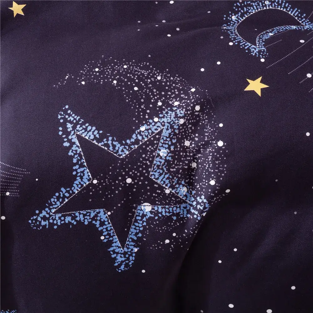 3pcs Duvet Cover Set Shining Star Pattern,King Size ,Quilt Cover+Pillowcase,For Adult Home Bedding