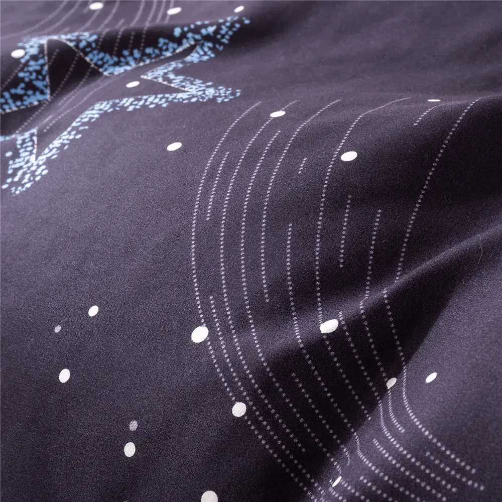 3pcs Duvet Cover Set Shining Star Pattern,King Size ,Quilt Cover+Pillowcase,For Adult Home Bedding