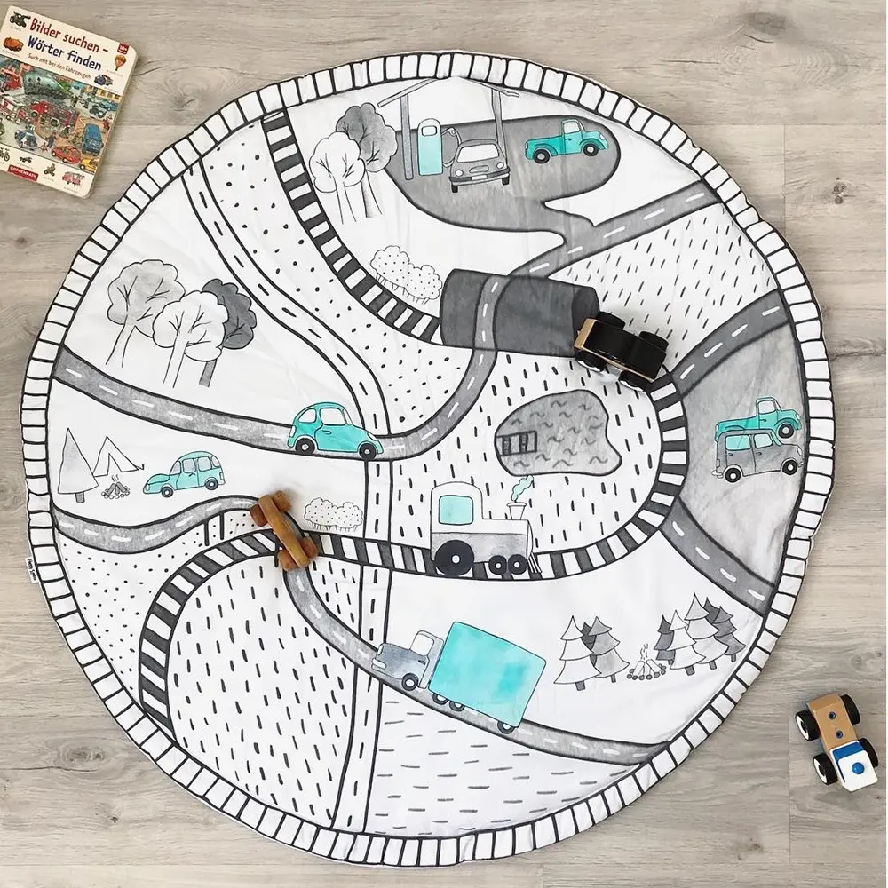 Kids Play Mat 100%Cotton 90*90cm New Arrived Baby Game Carpet Baby Soft Sleeping Mat for Floor