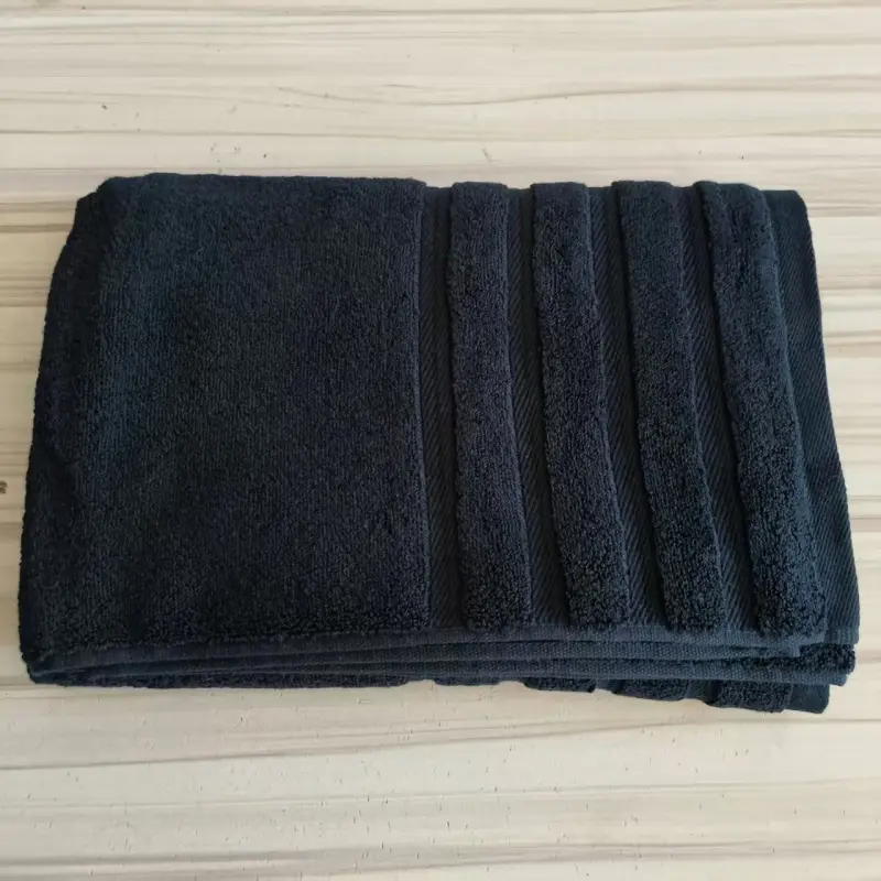 3pcs Black Towel Bundle Set,100%Cotton Hand+Face+70*140cm Shower/Bath Towel,Home Hotel Adults Man Soft Absorbent Washclothes