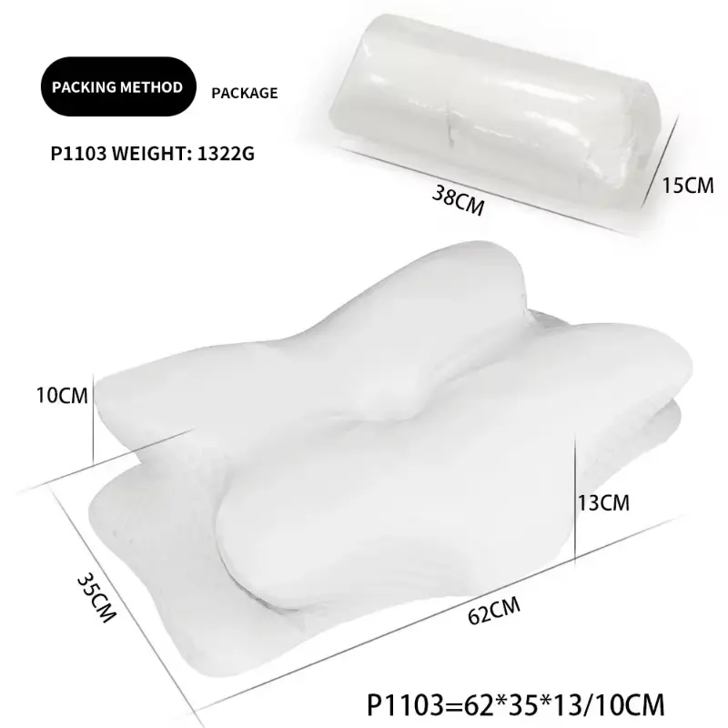 Memory Foam Pillows Butterfly Shape Relaxing Cervical Slow Rebound Neck Pillow Pain Relief Sleeping Orthopedic Pillow Beding