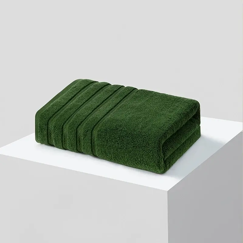 High Quality Solid Bath Towel With Striped,100%Cotton Soft Water Absorbent Beach Spa Bathroom Home Five-Star Hotel Towels 70*140
