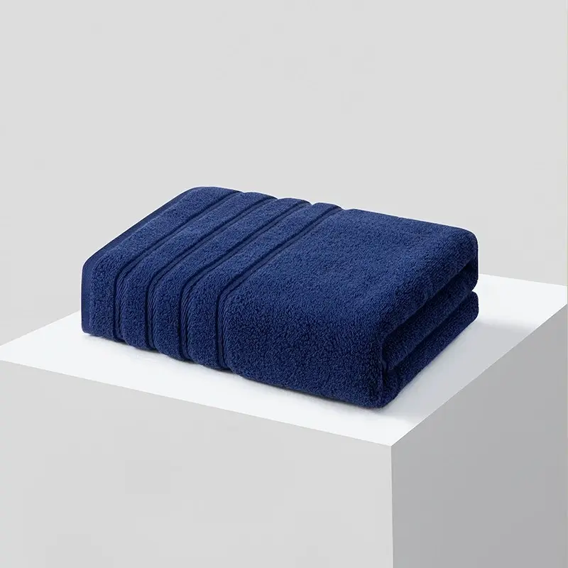 High Quality Solid Bath Towel With Striped,100%Cotton Soft Water Absorbent Beach Spa Bathroom Home Five-Star Hotel Towels 70*140