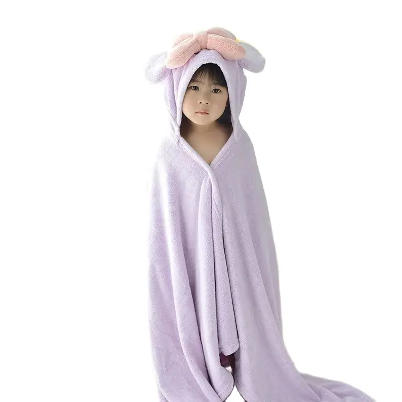 Baby Hooded Bath Towels Cartoon Animal Newborn Soft Towel Blanket Toddler Bathrobe Warm Sleeping Swaddle Wrap for Boys Girls