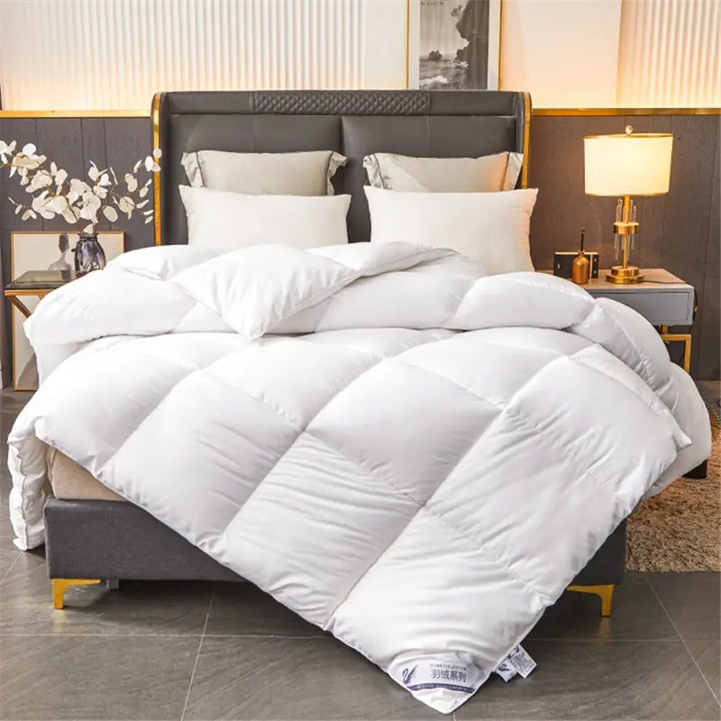 Winter Imitation Goose Down Quilt Five-Star Hotel Duvet Super Soft Fluffy Full Single Autumn Spring Comforter Quilted Blanket