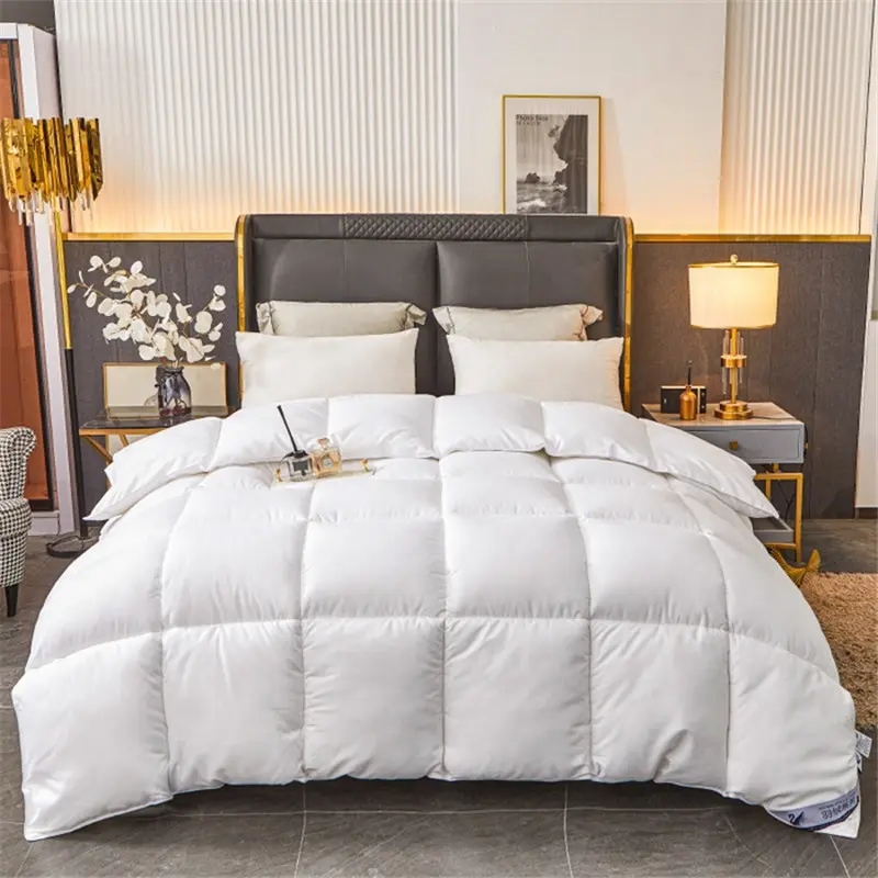 Winter Imitation Goose Down Quilt Five-Star Hotel Duvet Super Soft Fluffy Full Single Autumn Spring Comforter Quilted Blanket
