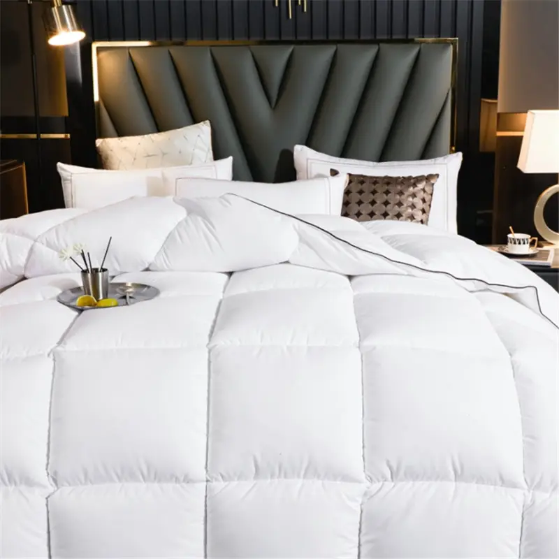 Winter Imitation Goose Down Quilt Five-Star Hotel Duvet Super Soft Fluffy Full Single Autumn Spring Comforter Quilted Blanket