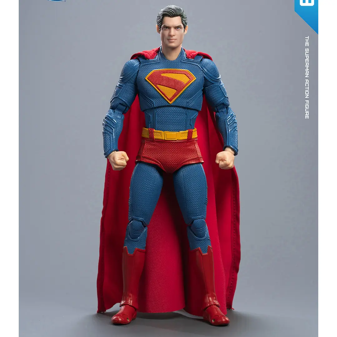 2025 Original Fondjoy David Corenswet Superman Action Figure 1/9 New Superman Figure PVC Joint Movable Kid Toy Boy Gift