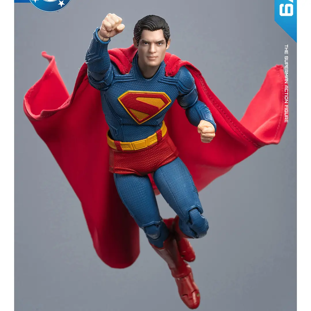 2025 Original Fondjoy David Corenswet Superman Action Figure 1/9 New Superman Figure PVC Joint Movable Kid Toy Boy Gift