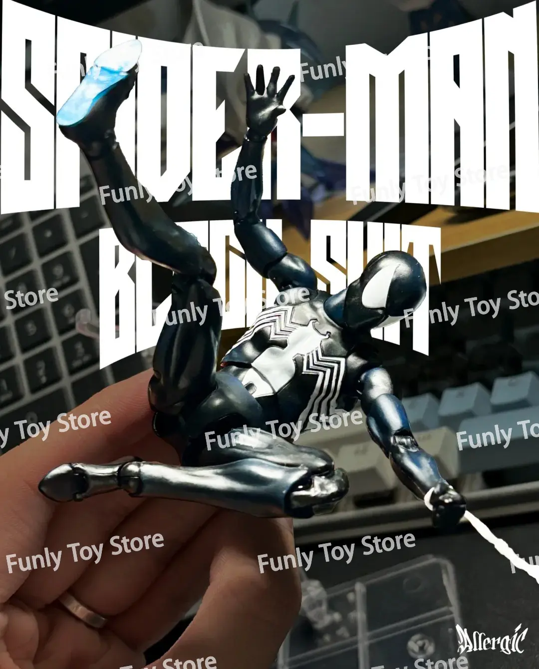 In Stock Ct Toys Spiderman Figure Mafex 147 Symbiotic Black Suit Venom The Amazing Spider-man Anime Action Figure Gifts Toys