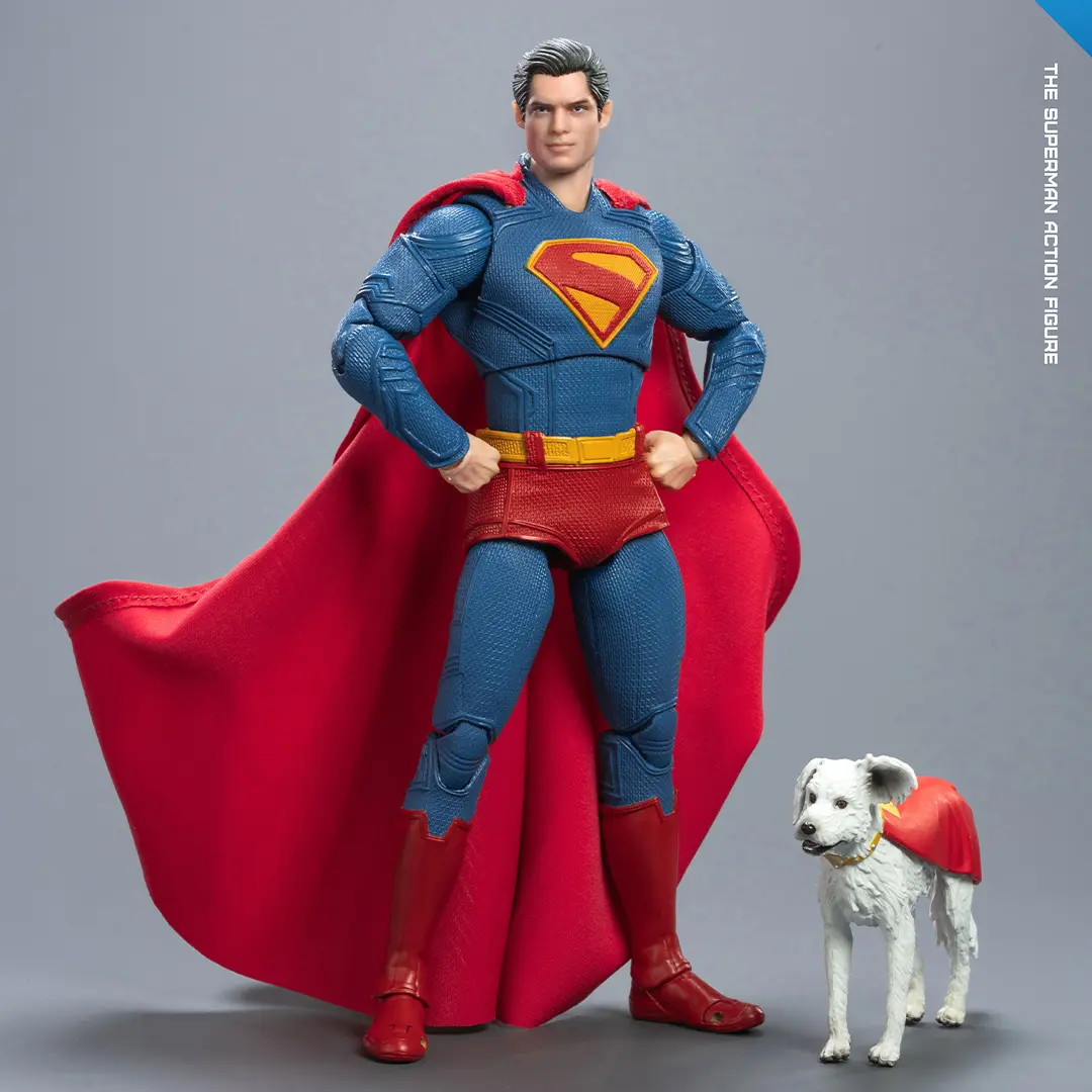 2025 Original Fondjoy David Corenswet Superman Action Figure 1/9 New Superman Figure PVC Joint Movable Kid Toy Boy Gift