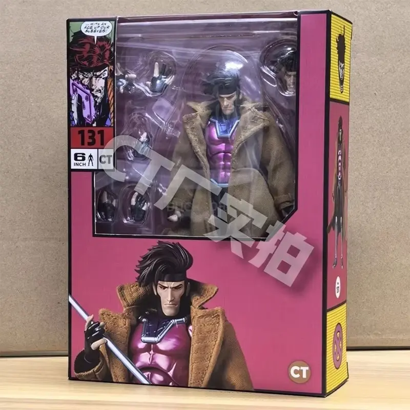 Hot-New Ct Toys Gambit Figure Mafex 131 X-Men Wolverine SHF Anime Action Figure Figurine Statue Model Customized Gifts Kids Toys