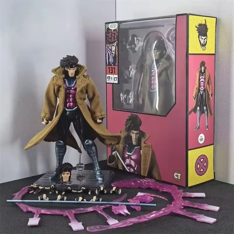 Ct Toys Gambit Mafex 131 Action Figure X-Men Wolverine SHF Anime Action Figure Statue PVC Anime Figurine Statue Model Gifts Toys