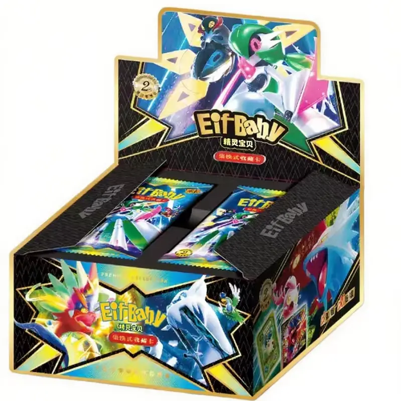 30 Bag PTCG Anime Game Card Luxury Pet Card Collection Exchange Gift Box Card Toys Children'S Hobbies Kid Christmas Gift